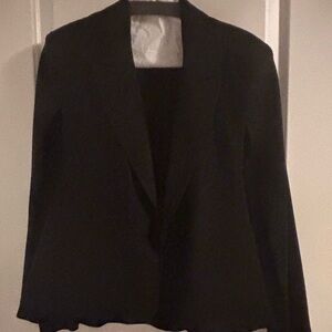 DREW Classic Black Cape Suit Blazer Jacket